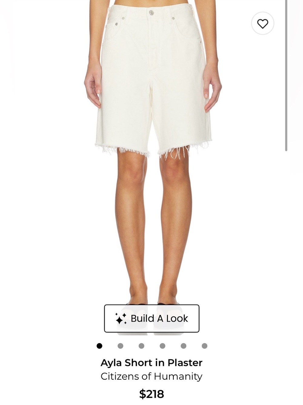 Citizens of Humanity Ayla Short, like new size 23
